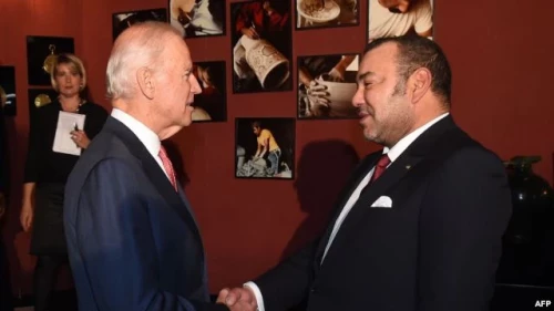 Le Roi Mohammed VI  reçoit le Vice-Président américain Joe Biden